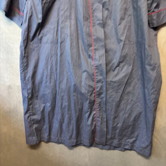 Vintage Cambridge Classics Robe Deadstock Navy Blue Kimono Lounge Missing Belt - Picture 3 of 11